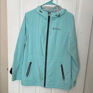 Free Country Light Blue Hooded Jacket